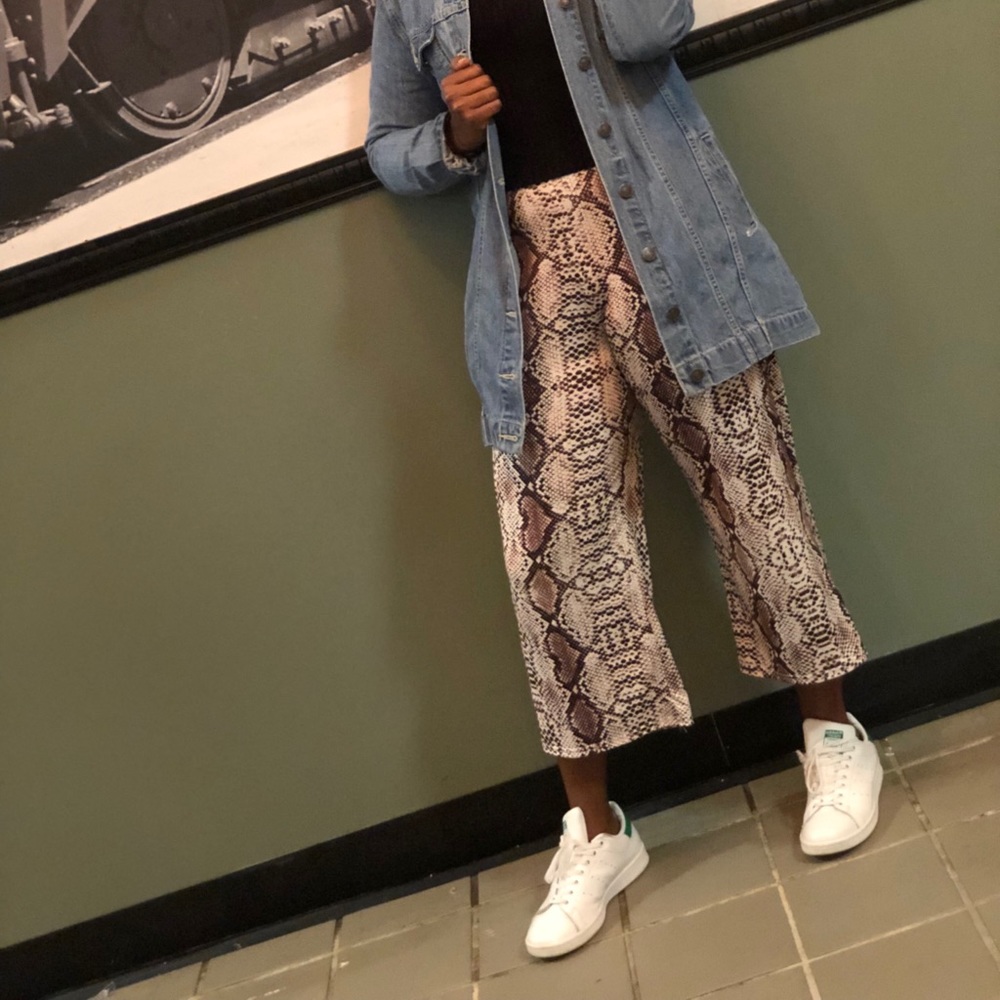 Boohoo Snakeskin Pants